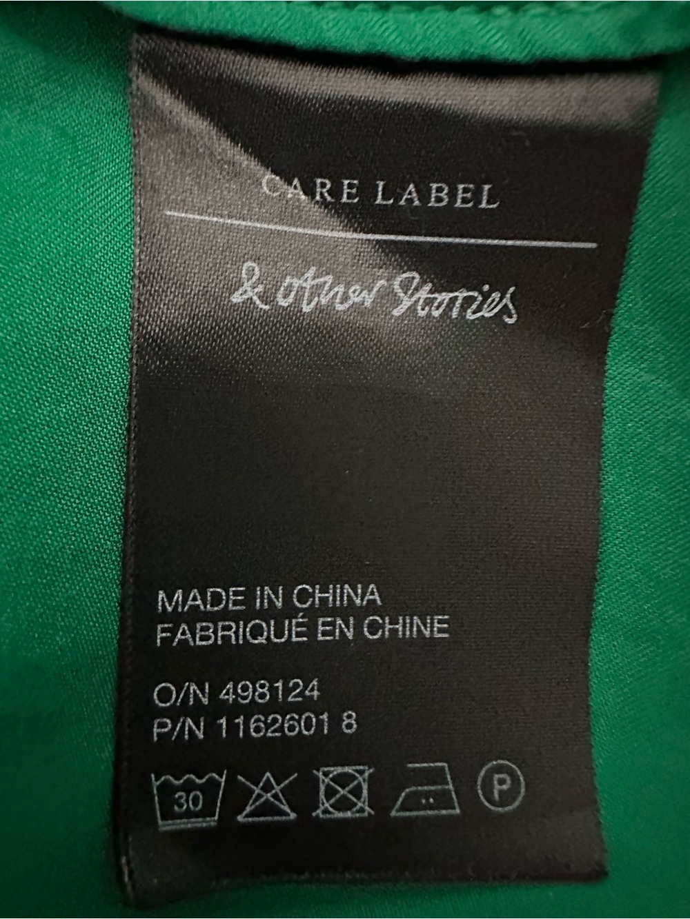 & Other Stories Maxi Dress Emerald Green Pleated V‑Neck size large - Picture 15 of 16